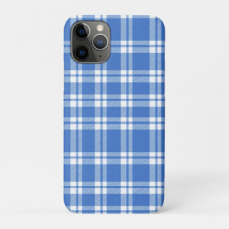 Capa Para iPhone 11 Pro Cute Retro Blue Gingham Plaid Pattern