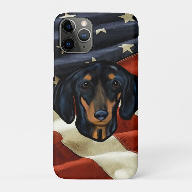 CAPA PARA iPhone 11 PRO DACHSHUND (Verso)