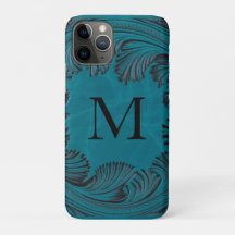 Decoração Floral Faux Leather Western com Tool em 