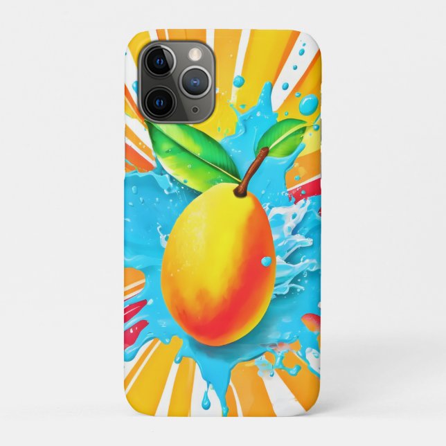 Capa Para iPhone 11 Pro Delícia de Splash de Mango (Verso)