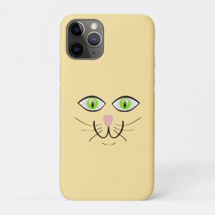 Capa Para iPhone 11 Pro Desenho Animado Rosto Engraçado Gato-29034