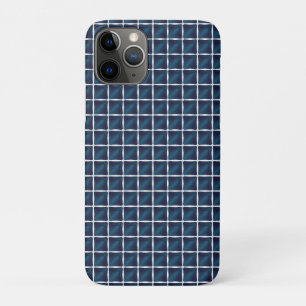 Capa Para iPhone 11 Pro Desenho de compartimento azul arredondado
