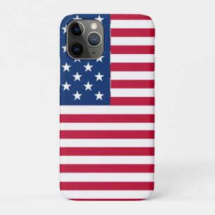 Capa Para iPhone 11 Pro Desenho de Orgulho da Bandeira Americana dos EUA