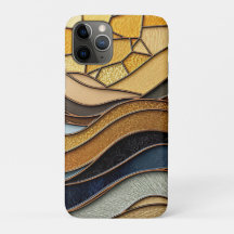 Desert Hills Sand Gold Mosaic Fine Art