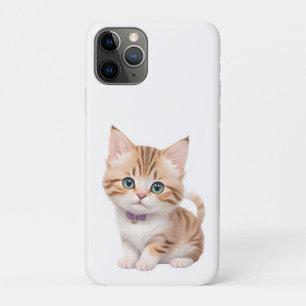 Capa Para iPhone 11 Pro Design Adorável de Kitten