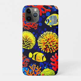 Capa Para iPhone 11 Pro Design brilhante de vida de recife subaquático