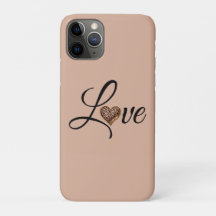 Design de Amor Coração de Leopardo Glamour