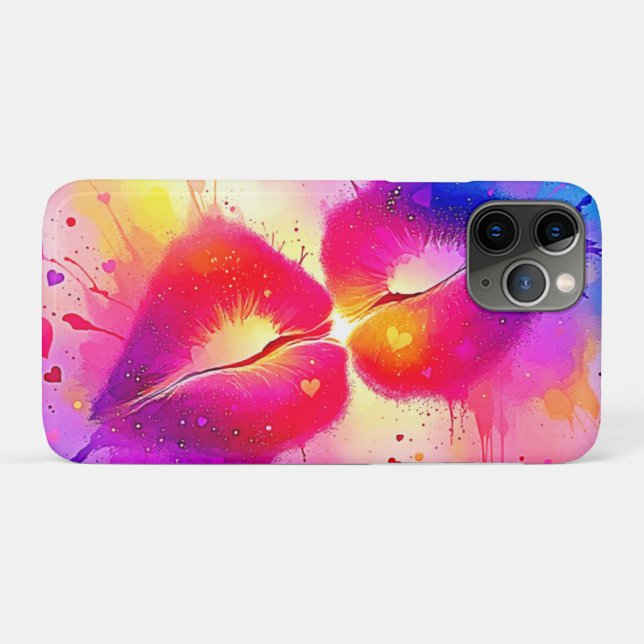 Capa Para iPhone 11 Pro Design de barra colorida (Verso (horizontal))