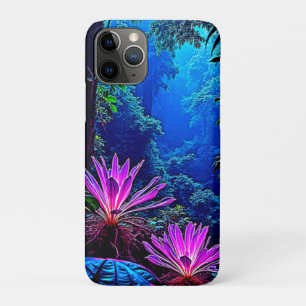 Capa Para iPhone 11 Pro Design de Floresta Mística Glowing Jungle