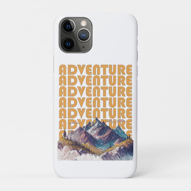 Capa Para iPhone 11 Pro Design de montanha da Aventura (Verso)