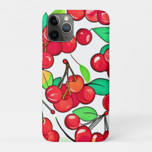 Capa Para iPhone 11 Pro Design de Padrão de Cereja