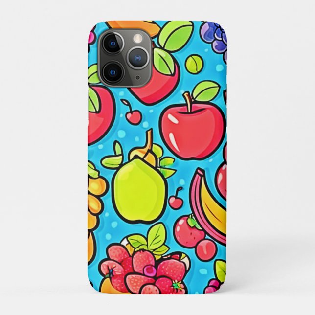 Capa Para iPhone 11 Pro Design de padrão frutuoso (Verso)