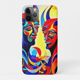 Capa Para iPhone 11 Pro Design de Par de Espírito Vibrante