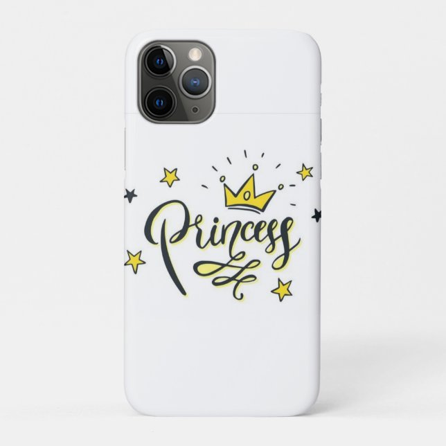 Capa Para iPhone 11 Pro design de Princesa Fofa Luxo (Verso)