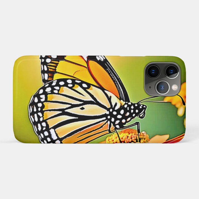 Capa Para iPhone 11 Pro Design de Sip da Borboleta Monarca (Verso (horizontal))