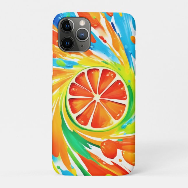 Capa Para iPhone 11 Pro Design de Splash de Giro Citrus (Verso)