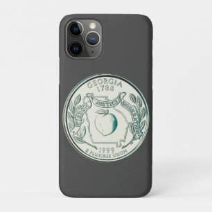Capa Para iPhone 11 Pro Design do Estado da Geórgia com Tonalidade