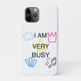 Capa Para iPhone 11 Pro Designs Únicos Estou Muito Ocupado