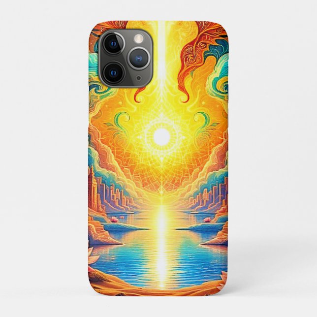 Capa Para iPhone 11 Pro Despertar Divino Light City (Verso)