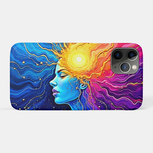 Capa Para iPhone 11 Pro Despertar mente cósmica radiante (Verso (horizontal))