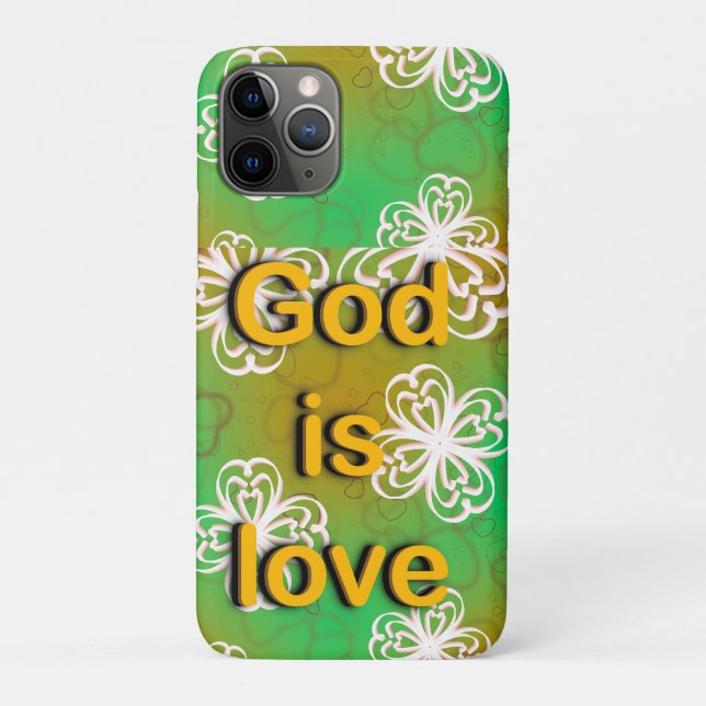 Capa Para iPhone 11 Pro Deus é amor (Verso)