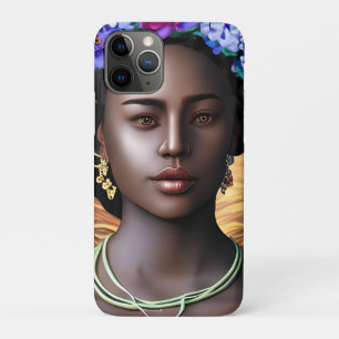 Capa Para iPhone 11 Pro Deusa Negra Arte AI entre mulheres afro-american