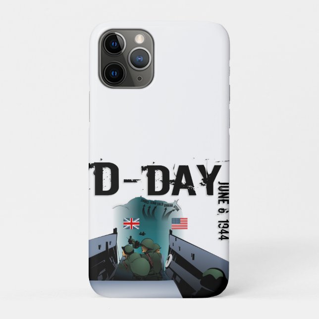 Capa Para iPhone 11 Pro DIA-D 6 de junho de 1944 (Verso)