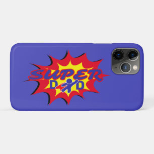 Capa Para iPhone 11 Pro Dia de os pais de quadrinhos do Pai Super Hero