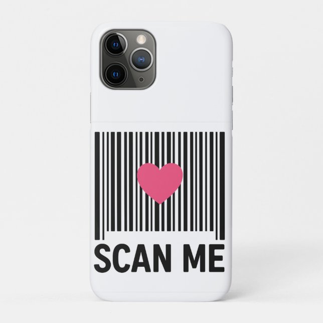 Capa Para iPhone 11 Pro Digitalize-me - Código de Barras Criativo com Desi (Verso)
