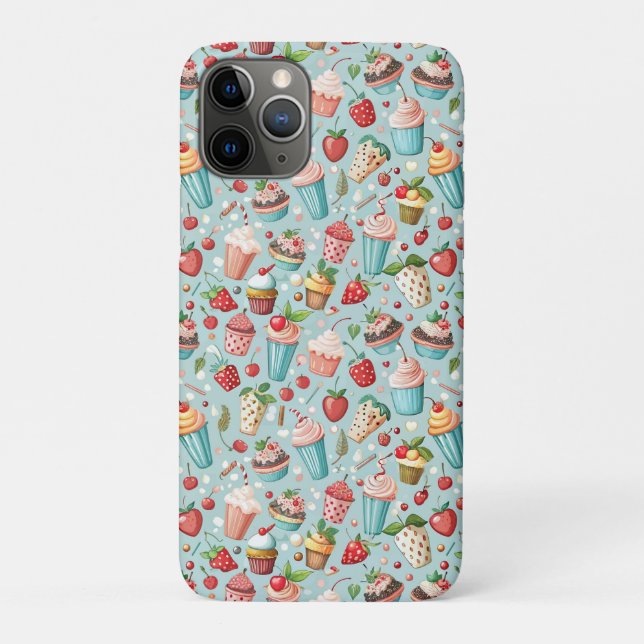 Capa Para iPhone 11 Pro Diversão com Sorvete (Verso)