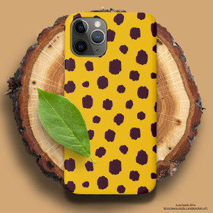 Capa Para iPhone 11 Pro Diversão do padrão colorido do cão, amarelo