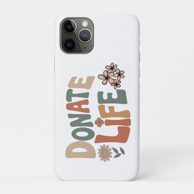 Capa Para iPhone 11 Pro Donate Life BOHO (Verso)