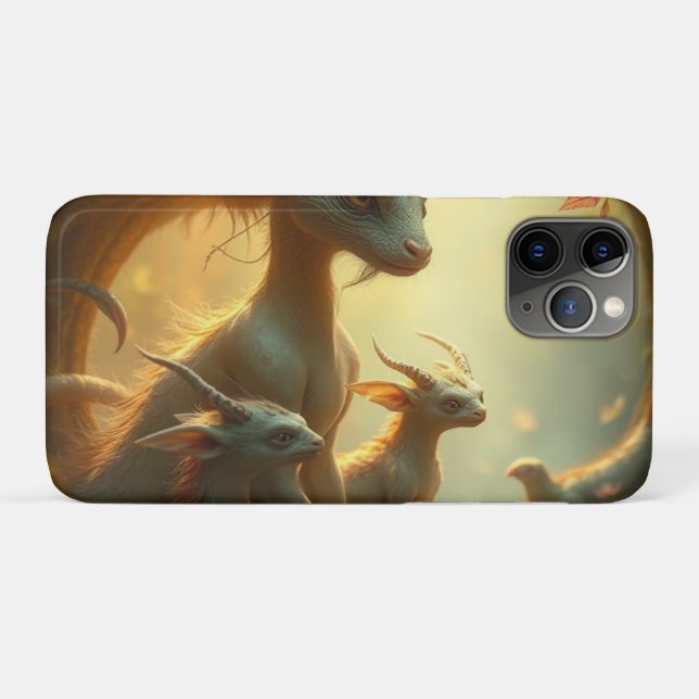 Capa Para iPhone 11 Pro „Drachenmutter im goldenen Wald“ (Verso (horizontal))