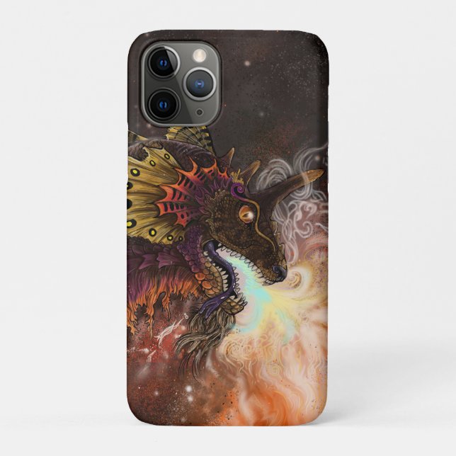 Capa Para iPhone 11 Pro Dragão do Spitter de Fogo (Verso)