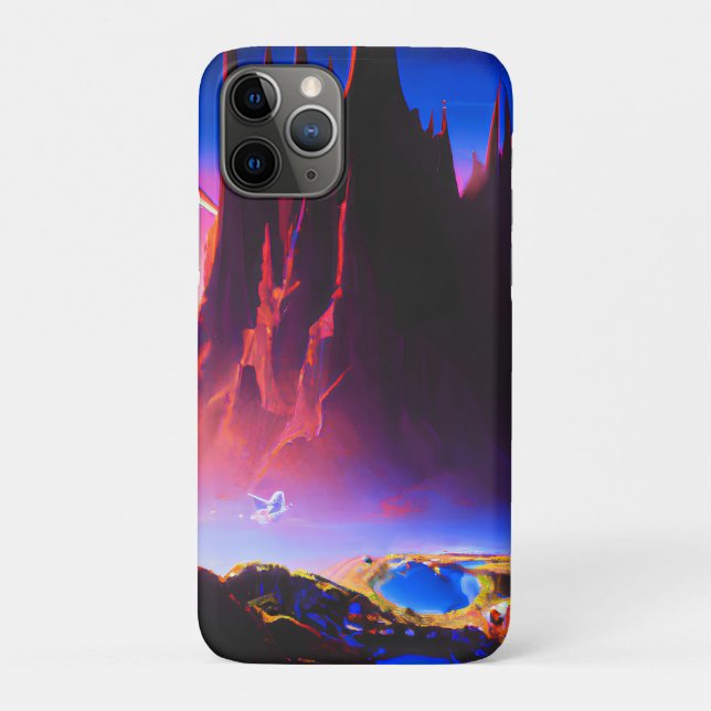 Capa Para iPhone 11 Pro Dream World Oil Painting (Verso)