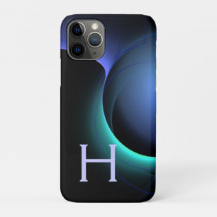 Capa Para iPhone 11 Pro ECLIPSE MONOGRAM Vibrante preto azul