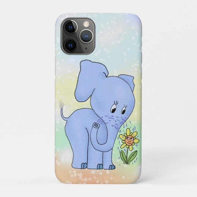 Capa Para iPhone 11 Pro Elefant mit Blume (Verso)
