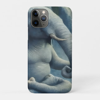 Capa Para iPhone 11 Pro Elefante Azul