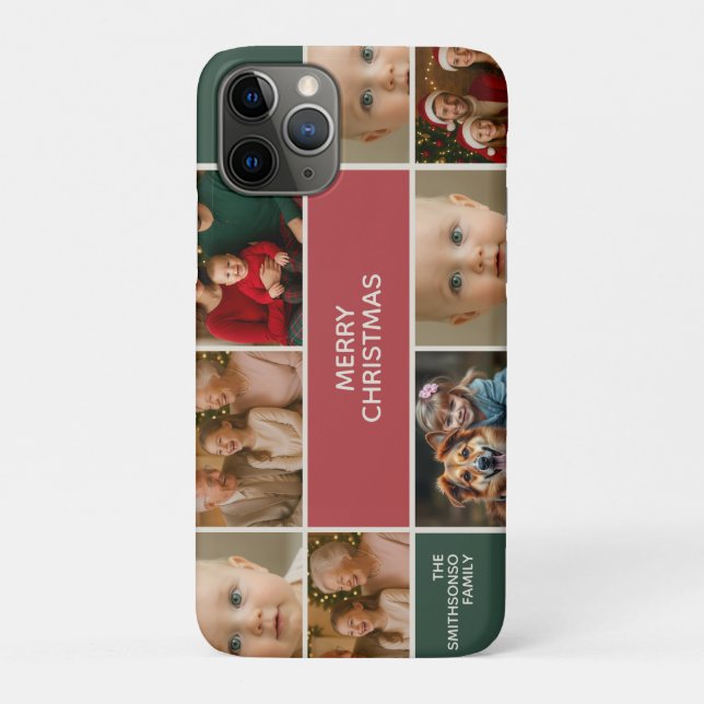 Capa Para iPhone 11 Pro elegance big family personalized Photos (Verso)