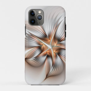Capa Para iPhone 11 Pro Elegância Floral Moderna Abstrato de Arte Fractal