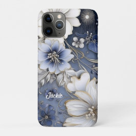 Capa Para iPhone 11 Pro Elegante Floral