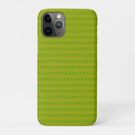 Capa Para iPhone 11 Pro Elegante padrão floral em verde Chartreuse