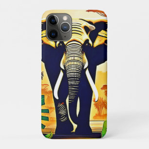 Capa Para iPhone 11 Pro Elephant Portrait Jungle View