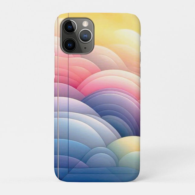 Capa Para iPhone 11 Pro Encontrar a paz nas coludes do Sonho Puffy (Verso)