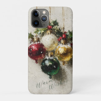 Capa Para iPhone 11 Pro Enfeites de Natal Antigos