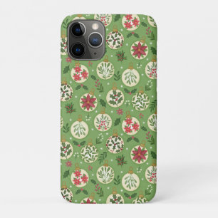 Capa Para iPhone 11 Pro Enfeites de Natal Desenhados à Mão