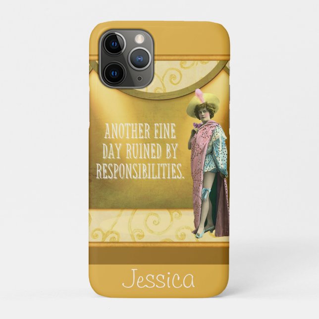 Capa Para iPhone 11 Pro Enganado Por Responsabilidades Personalizadas (Verso)