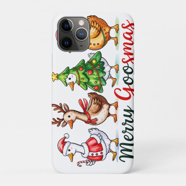 Capa Para iPhone 11 Pro Engraçado Bobo de Natal (Verso)