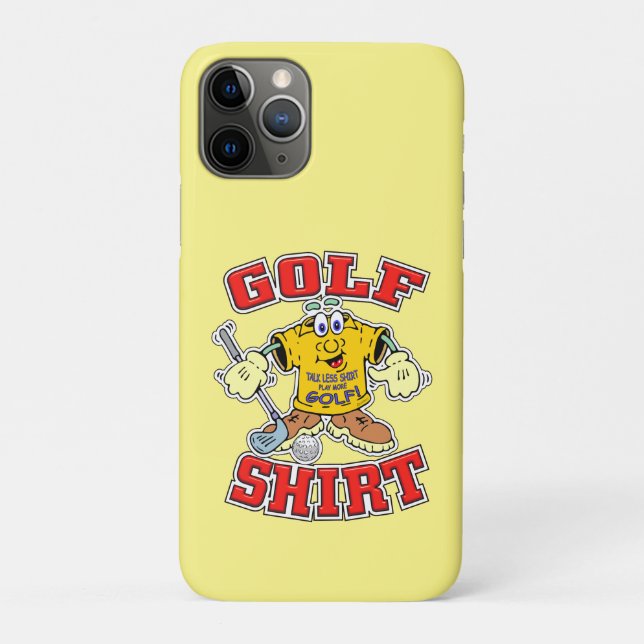 Capa Para iPhone 11 Pro Engraçado Cartoon Golf Shirt Presente para Golfist (Verso)
