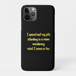 Capa Para iPhone 11 Pro Engraçado ficar em uma Piada de quarto